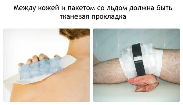 Тканевая подкладка между кожей и холодом Тканевая подкладка между кожей и холодом