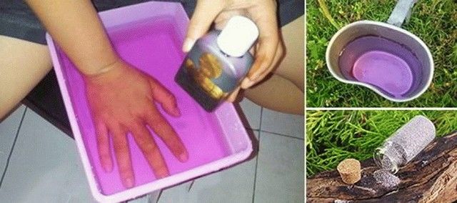 Ванночка с марганцовкой